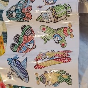 Diamond Painting for kids. 12 designs